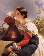 Young Italian Girl by the Well